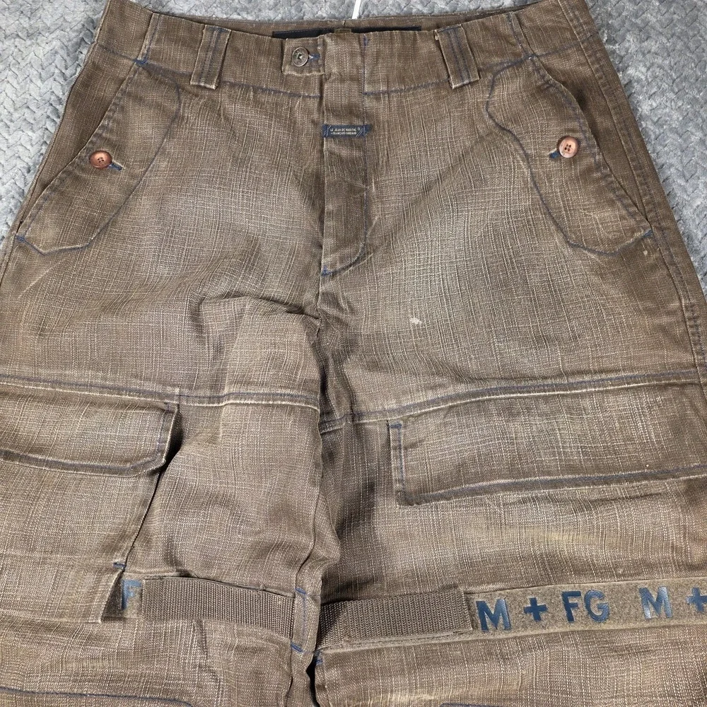 Vintage Y2K Marithe Francois Girbaud Shuttle Tape Cargo Pants Mens 36x34 Brown